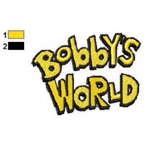 Bobby is World Logo Embroidery Design